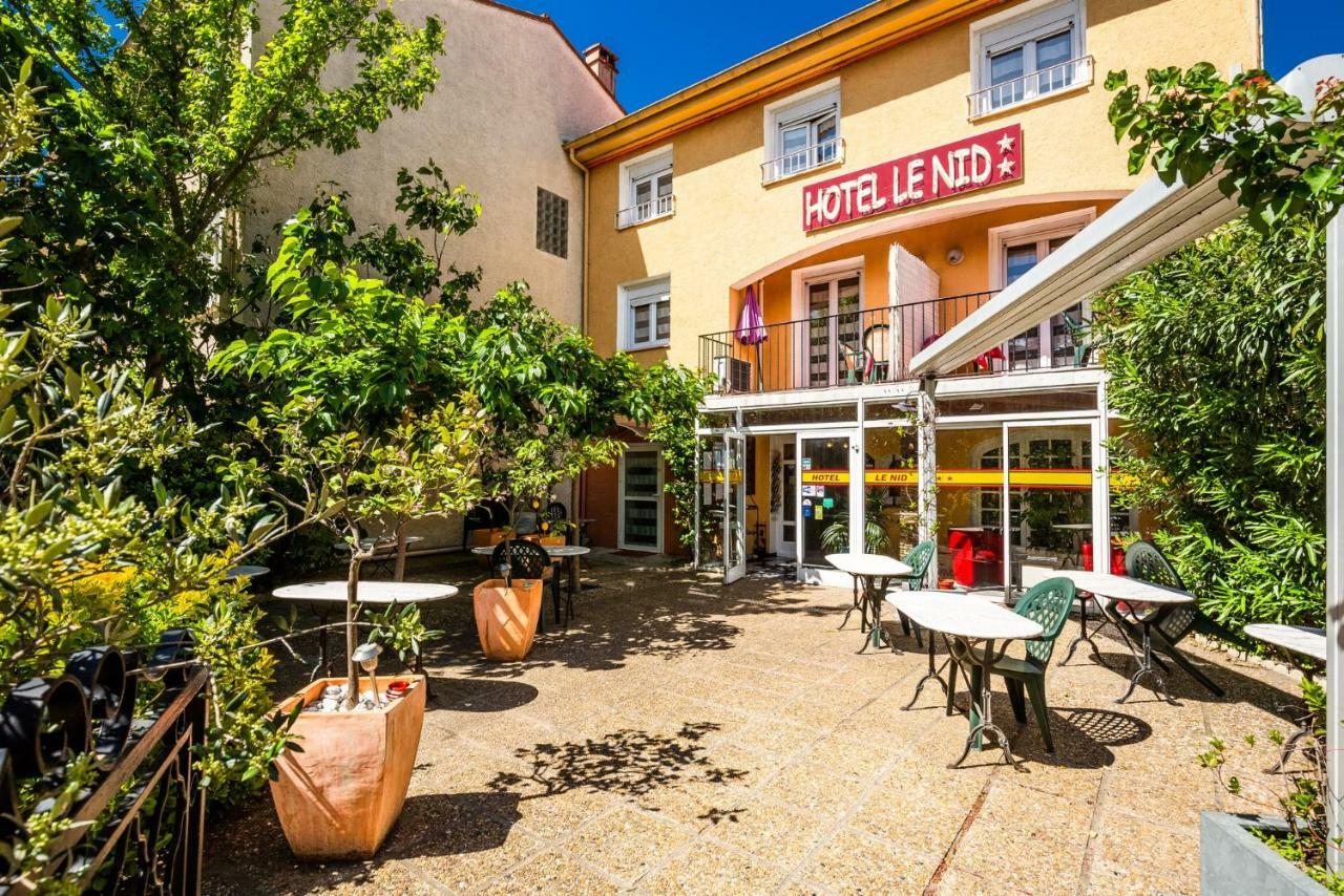Hotel Le Nid Argeles-sur-Mer Bagian luar foto